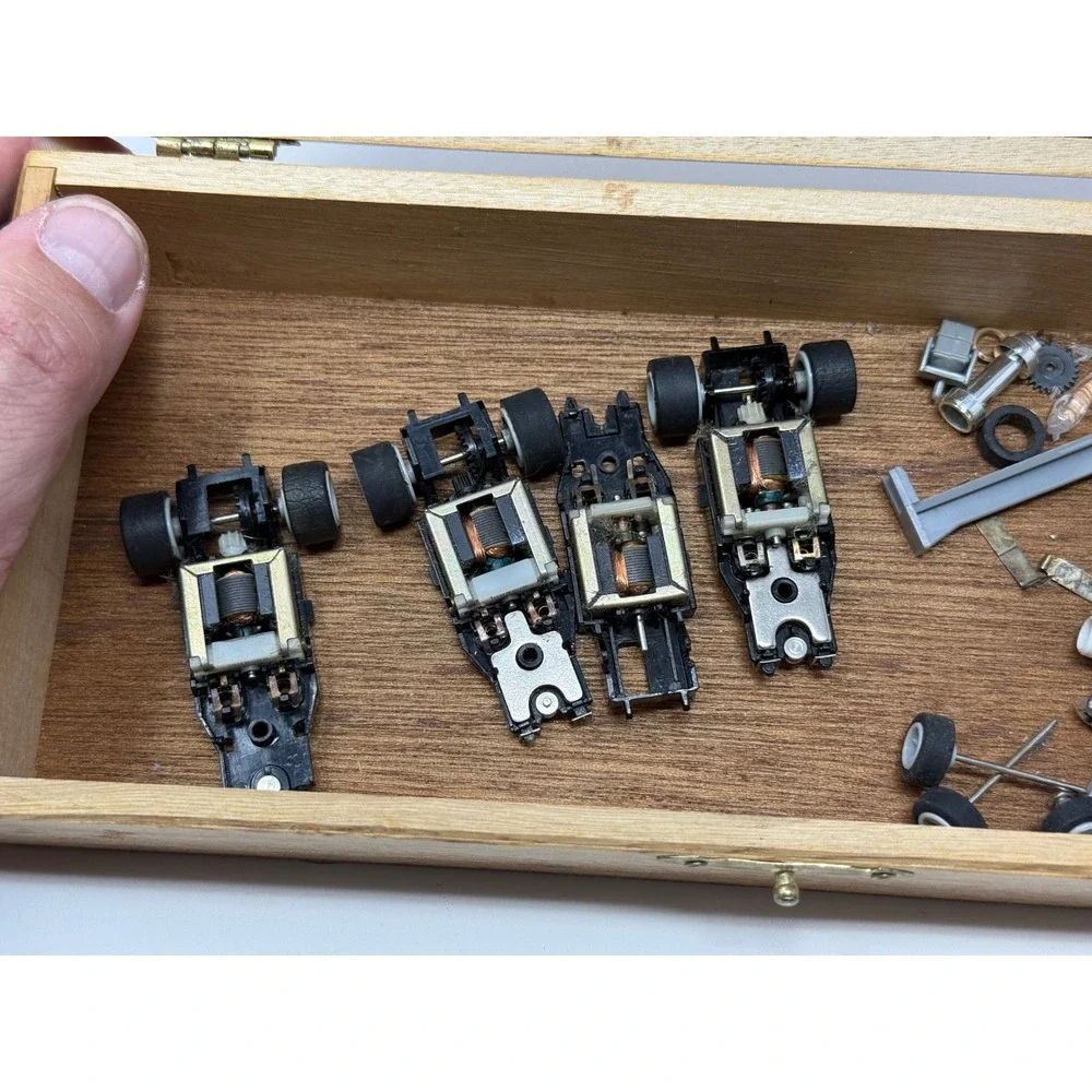 Vintage Matchbox Speed Slot Lot Chassis Bodies Parts Repair aurora ferrari